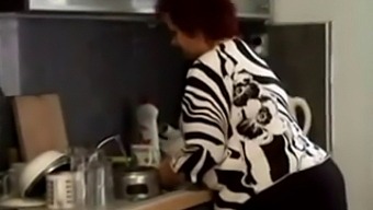 Big Beautiful Woman Granny Gets Anal In The Kitchen