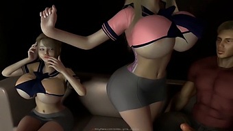 Clothed And Clothed-Trainee: Two Girls On The Sofa #1, #2