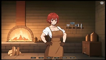 Masturbating Shemale In A Hot Forge: An Erotic Hentai Game Experience