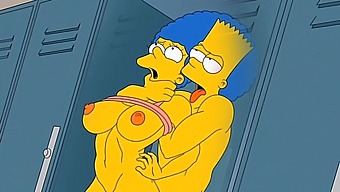 Marge, Den Hemtrevliga Hemmafrun, Upplever Intensiv Njutning När Hon Fylls Med Varm Sperma I Alla Sina Öppningar