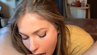 Teen Gets Her Face And Mouth Filled With Cum